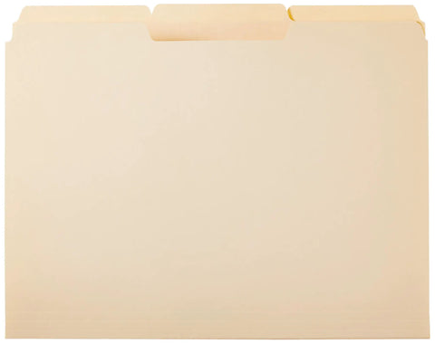 Heavy Duty Manila File Folders With Reinforced Tabs For Zero Hassle Workspace Organization And Doc Storage Built Tough Letter Size Sheets Expand To Three Quarters Inch In Quick One Third Cut.
