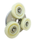 36T Nylon Planetary Gear Clutch Kit for 500W-1000W left-outlet e-bike hub, yellow nylon gears