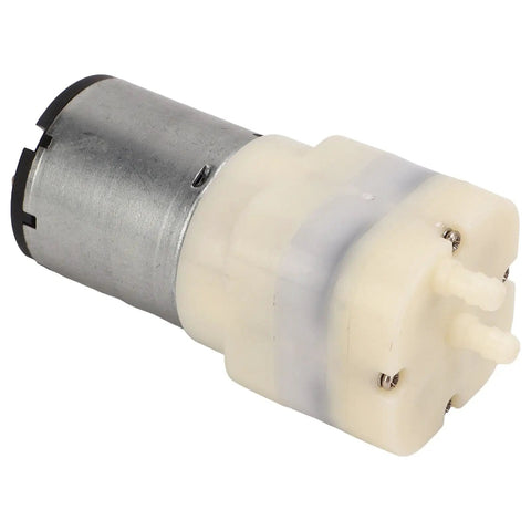 Rock Solid Mini Micro Air Vacuum Pump Running Next Level Quiet With Low Voltage Safety Design Knockout High Performance And Compact Durability with a metal and plastic construction.