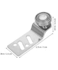 Stainless Steel Sliding Door Pulley With Ball Bearings 23mm Axle Diameter, suitable for industrial and warehouse use, shown from an angle.