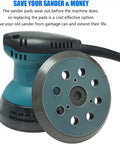 5 Inch Hook And Loop Sander Pad For Orbital Sanders, Pro Grade, Replacement Pad with 8 Dust Holes and 3 Screw Holes