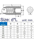 Diagram of Heavy Duty Spring Ball Plunger Set Built Like A Badass Hex Socket Grub Screws In Durable Carbon And Stainless Steel Metric Sizes.
