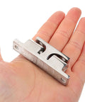 Upgrade Your Yacht With 4pc Stainless Steel Boat Door Catches Windproof Holders For Cabin Doors That Stop Noise And Slams Securely On Any Marine Vessel, held in hand.