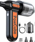2 In 1 Go Anywhere Cordless Air Duster And Mini Vacuum With 180000RPM Turbo Motor, 16000Pa Suction, 10000mAh Battery, with attachments visible