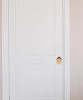 Hella Heavy Duty Keyless Entry Door Lock Deadbolt With Slick Turn Button Interior For Bedroom Privacy And Bulletproof Security That Is Truly A Game Changer on a white door.