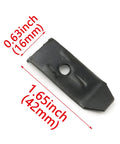 Desk Table Leveler Feet Kit With Screws Adjustable Hardware For Wobbly Desks And Dining Tables Heavy Duty Industrial Steel Fasteners Black 10 Pack Lock It Down Solid Now showing a 42mm steel leveler with dimensions.