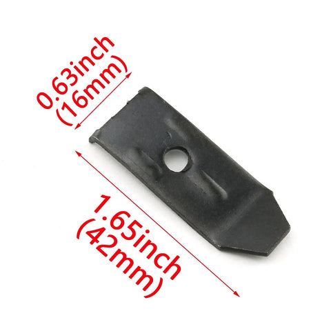 Desk Table Leveler Feet Kit With Screws Adjustable Hardware For Wobbly Desks And Dining Tables Heavy Duty Industrial Steel Fasteners Black 10 Pack Lock It Down Solid Now showing a 42mm steel leveler with dimensions.