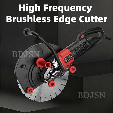Heavy Duty Badass Electric Wall Grooving Machine Featuring Slick Depth Adjustments Up To Eleven Inches for precise edge cutting.