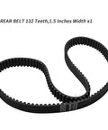 Golknha Drive Belt Replacement For 86-94 Harley Davidson Softail Heritage Fat Boy Plus Standard Custom Springer Models Like Flstc And Flstn With 132 Tooth Count And 1.5 Inch Width For Rock Solid Performance showing 132 teeth and 1.5 inch width.