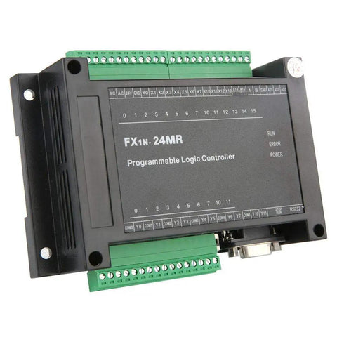 Beefy 24V PLC Controller For Industrial Automation With 14 Input And 10 Output FX1N-24MR style compact control board