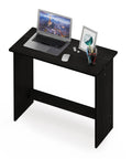 Compact Study Desk With 31.3 Inch Wide Tabletop For Homework, Work, And Light Gaming, Espresso Finish Computer Desk With Soft Edges And Space Saving Design