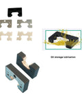 Plug And Play 25mm Square Bearing Linear Slider Block Pair with EV25 Self Lubricating Dustproof Oil Box components layout