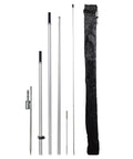 Feather Flag Pole Kit For Outdoor Advertising, 13 Feet Tall Swooper Pole With Rotating Ground Spike, 5-piece pole set with carry bag