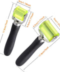 Two Size Car Sound Deadening Roller For Auto Audio Install PU Wheel Seam Roller With Wooden Handle Noise Insulation Roller for Heat Abatement Mats