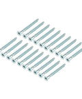 20 Piece Set Of 7x39/49/59/69mm Hex Socket Countersunk Head Furniture Confirmat Screws For Wood Self Tapping Connecting Screws Zinc Plated