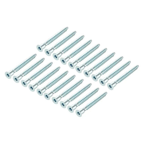 20 Piece Set Of 7x39/49/59/69mm Hex Socket Countersunk Head Furniture Confirmat Screws For Wood Self Tapping Connecting Screws Zinc Plated