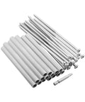 15 Pack Heavy Duty Gutter Screws 7 Inch With Plastic Ferrules And Driving Tool Gray Exterior Fasteners on white background.