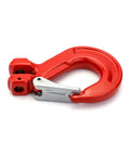 Clevis Slip Hook With Latch 1/2 Inch Two Pack, 6940 Lb Working Load Limit, Grade 80 Drop Forged Alloy Steel side view