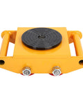 Rugged Heavy Duty Machinery Mover Dolly For Moving Heavy Equipment 6 Ton Load, front view showing steel build and powder coat finish.