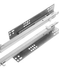 Two Pack Heavy Duty Drawer Slides With Bottom Mounted Concealed Design For Cabinets And Furniture, Beefy Professional Grade Metal Rails For Smooth Quiet Glides, Durable Construction, No Exposed Tracks, metal drawer slides