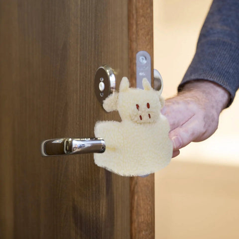 Anti Collision Door Stopper Wall Protector and Door Bumper for Home Use on door handle in living room