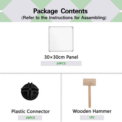 Package contents of Six Cube Storage Organizer Shelving Unit Set Dope DIY Plastic Modular Book Shelf Translucent White