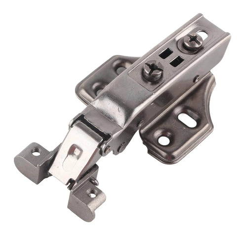 Soft Close Hydraulic Cabinet Hinge With Adjustable Base No Slam Quiet Opening Black Brushed Aluminum Frame Made From Cold Rolled Steel