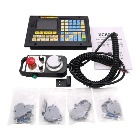 4 Axis Controller Kit With MPG Pendant Handwheel And Emergency Stop for CNC Machining Projects, XC609MD Controller components.