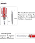 Replacement Ice Maker Fill Tube And Water Line Kit W11415785 With Install Tools For Easy Install And OEM Grade Compatibility With Your Ice Maker