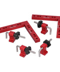 Right Angle Woodworking Clamp Set For Precise Joints With Durable Aluminum Fixture CNC Machined And Built To Last Pro Grade