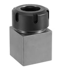 ER 32 Collet Block Square Hardened Steel Fast Set Up Spring Chuck Block With Collet Nut for CNC Milling, precision square block