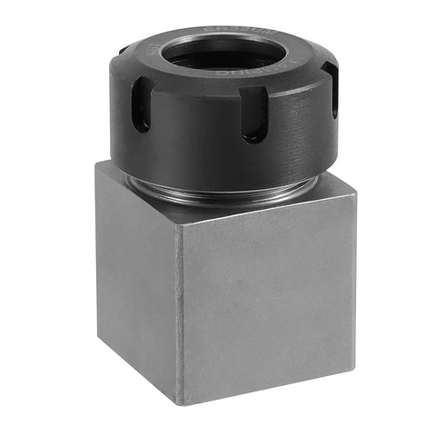 ER 32 Collet Block Square Hardened Steel Fast Set Up Spring Chuck Block With Collet Nut for CNC Milling, precision square block