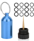 Aluminum Alloy Scuba Diving Cylinder With 12 Seal Rings Kit for Small Scuba Tanks Valve Seals Easy To Use Portable Accessory