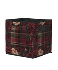 Premium Lightweight Foldable Oxford Fabric Storage Cube Bin With Dope All Over Print Artwork And Rigid Base For Legit Sturdy Home Closet Shelf Organization in floral design.