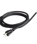 Beefy Heavy Duty 3 Foot 12 Gauge 3 Prong Open End Power Cable SJT 12AWG 20 Amp Appliance Replacement Wire UL Listed NEMA 5 15P Black
