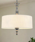 Hip Black Drum Chandeliers Four Light Semi Flush Mount Ceiling Light Fixture For Kitchen Island Dining Table Entryway And Bar Modern Farmhouse Hanging Lights With Gold Finish 11.75 Inch Diameter, features white linen shade
