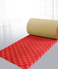 Top Shelf Acoustic Foam Panels For Wall Sound Proof Padding With Water Resistant Polyurethane That Blocks Unwanted Noise Like Champ And Keeps Your Space Chill In A Durable Red Finish, showing red foam panel roll.