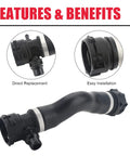 BMW Engine Upper Radiator Coolant Water Hose Pipe Replacement Fits E82 E88 E92 E90 E91 Z4 128i 323i 325i 328i 330i OEM 17127531579