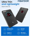Portable CO2 Detector With LED Display And Alarm Real Time Carbon Dioxide Monitor for Travel and Hotel Rooms in black ultra-thin design