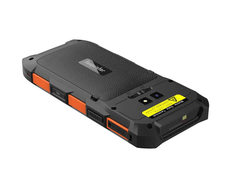 Back view of Rugged 5.5 Inch Touchscreen Handheld Barcode Scanner PDA For Warehouse And Logistics Workhorse 1D And 2D Scan Engine WiFi