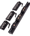 Built In Double Axis Linear Motion Guide SGR10N SGB10 With Two Color Roller Bearing Slide Rail Slider Silver Finish One Piece For Precision CNC Machines Robotic Equipment And Smooth X Y Travel, black metal rail
