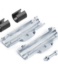 Eight Sets Structural Pipe Clamp Connectors For Three Quarter Inch EMT Direct Fit Bolts And Nuts Included, beefy steel, blue finish