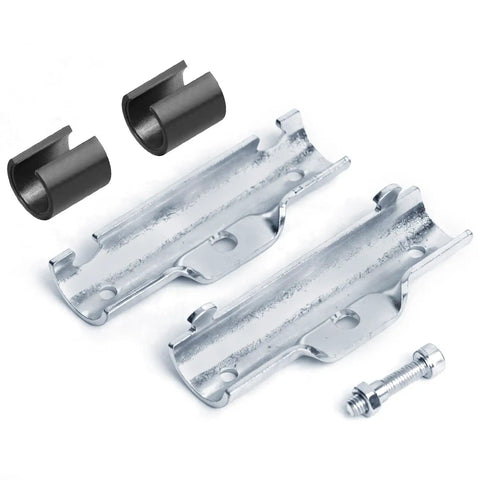 Eight Sets Structural Pipe Clamp Connectors For Three Quarter Inch EMT Direct Fit Bolts And Nuts Included, beefy steel, blue finish