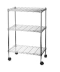 Metal shelving unit with 2 Inch Nylon Swivel Caster Wheels With M10 Threaded Stem 15mm Thread Length Twin Wheel Design 38lb Capacity