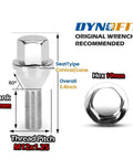 Top Shelf 20 Pcs Slick Chrome Lug Bolts For Jeep And Dodge Wheel Setup Compatible With Renegade Compass Cherokee Aluminum Rims 12X1.25 Thread 19Mm Hex Socket Upgrade 19mm hex and 28mm shank chrome lug bolt