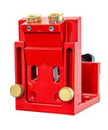 Pro Shop Adjustable Pocket Hole Jig Machined From Rugged Aluminum Alloy, red, precise drilling for 15 degree fastener holes.