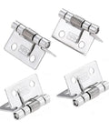 Set of 8 Self Closing Spring Door Hinges 25mm 1 Inch Stainless Steel Hardware for Cabinets Windows Jewelry Boxes and Furniture Fittings