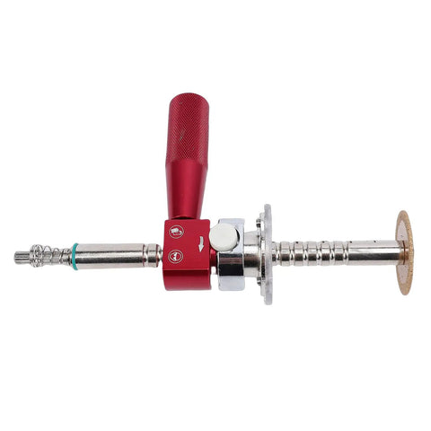 Internal PVC Pipe Cutter Set For 6 To 105mm Pipes With adjustable depth gauge and carbide blade, side view
