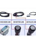 Cables for Rock-Solid 380V AC Servo Motor With 5.7 KW 1000 RPM 27 Nm Closed-Loop Encoder Three-Phase Permanent Magnet Design Fully Matched Driver AASD-40A