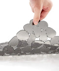 Pebble Sink Mat 2 Pack For Stainless Steel And Ceramic Sinks, PVC Dish Drying Mats Protectors, Non Slip Base, Flexibility Demonstration